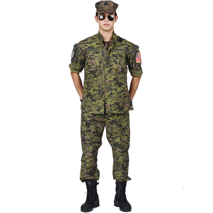 男士迷彩服套装男特种兵 迷彩套服加拿大数码迷彩作训套服 特战版