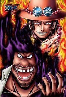 L.W. Studio 海贼王 火拳艾斯 VS 黑胡子蒂奇 超