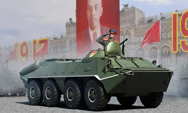 包邮trumpeter小号手 tr01590 俄 btr-70 轮式装甲车初期型