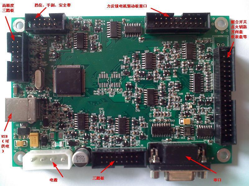 汽车驾驶模拟器 主控板 控制器 控制板 采集卡 v301