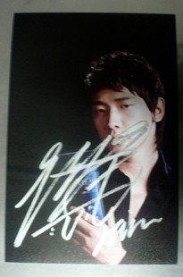 2012全新到货 韩国明星RAIN签名照 RAIN 亲笔