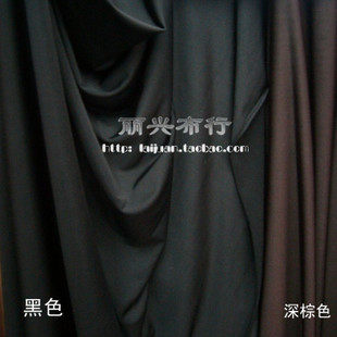 黑色 南韩冰丝四面弹力<em>布</em> 舞蹈舞台 时尚女装 高