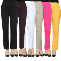 <em>中老年女式</em>夏装纯棉七分裤 大码妈妈7分<em>短裤</em>松