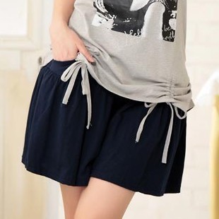 jbo<em></em>nly 胖mm宽松<em>加大码</em>夏清凉纯棉松紧腰<em>女短</em>