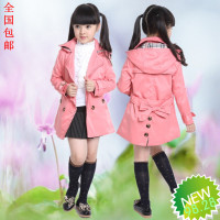 童装<em>女童</em>风衣外套<em>韩版</em>公主装2013新款春秋装