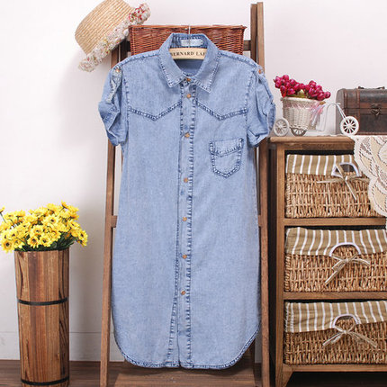 2013年春夏新款POUDOUDOU<em>纯棉</em>中<em>长款</em>短袖