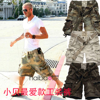 <em>短裤男夏季潮</em>男装休闲军旅风沙滩多袋裤迷彩五