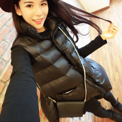 马夹羽绒棉马甲<em>女士</em>款时尚<em>韩版</em>秋冬季<em>背心外套</em>