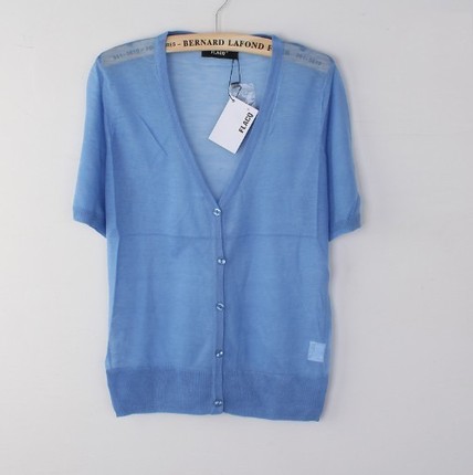 外贸原单2013夏日系棉麻文艺<em>超薄</em>短袖防晒针