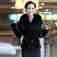 巴蒂之都 2013新款<em>皮草外套</em> 女<em>水貂</em>皮草 短款狐