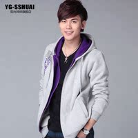 包邮2013<em>冬加厚</em>加绒磨毛男士<em>卫衣</em> 纯棉休闲开