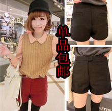 【酒红色<em>毛呢短裤</em>】最新最全酒红色<em>毛呢短裤</em> 