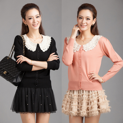 2014新款<em>外套</em>女装韩版<em>开衫大款</em>毛衣宽松长袖