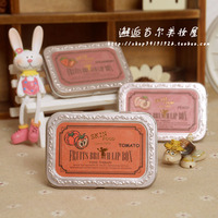 韩国正品 Skin food QQ 三色水果唇彩 唇膏盒 方