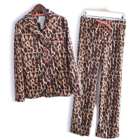 外贸原单 秋季新品 <em>摇粒绒睡衣</em> 居家服套装(回