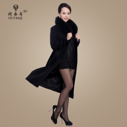 欧泰奇 <em>2014</em>秋冬<em>新款</em>时尚<em>女装</em>毛呢<em>外套</em>女狐狸
