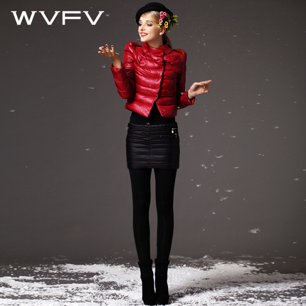 WVFV <em>欧洲站</em>2013秋冬时尚<em>品牌女装</em> 立领鹅绒