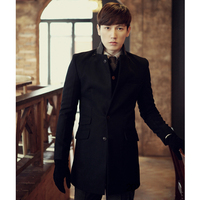 马伦威斯2013秋冬新款妮子大衣男双排扣长款