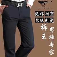 2014春夏新款男装七匹狼休闲裤正品男裤长裤