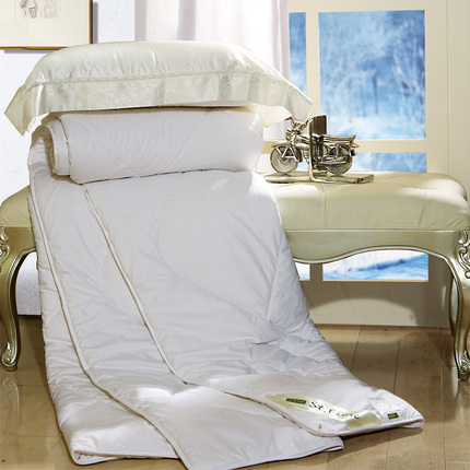 富安娜家纺圣之花暖意澳洲羊毛被全棉加厚被芯