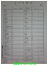 【资产负债表】最新最全资产负债表 产品参考