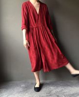 红)两-红色连衣裙两件套装裙子秋2015冬装红色