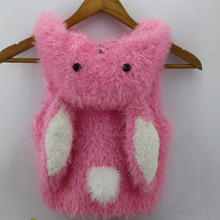 珊瑚绒凤尾 <em>小兔子马甲</em>材料 毛线编织