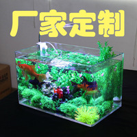 超白乌龟缸-白透明玻璃花瓶创意鱼缸5折!玻璃