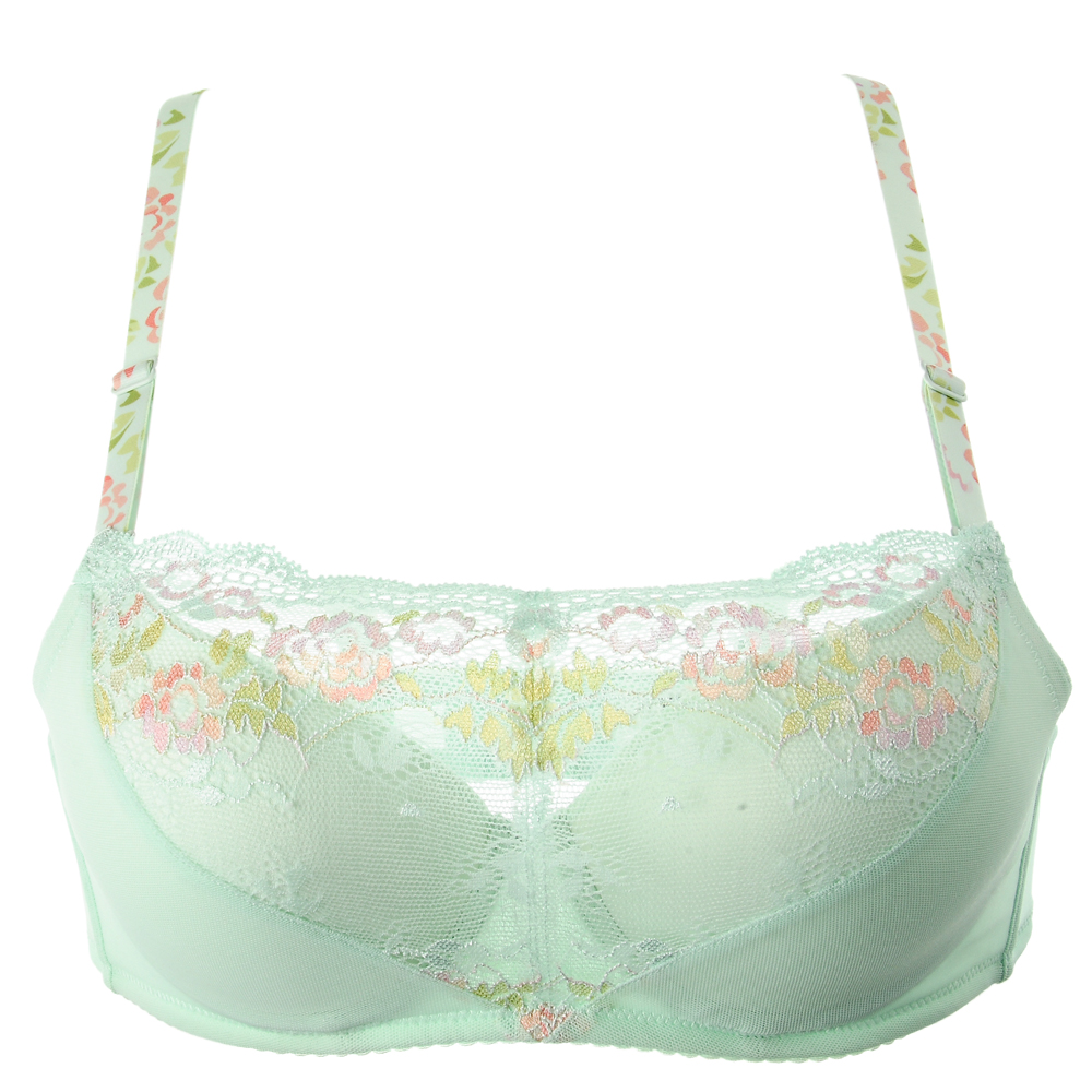 <em>嘉莉诗旗舰店</em>正品蕾丝中厚小胸聚拢内衣防走光