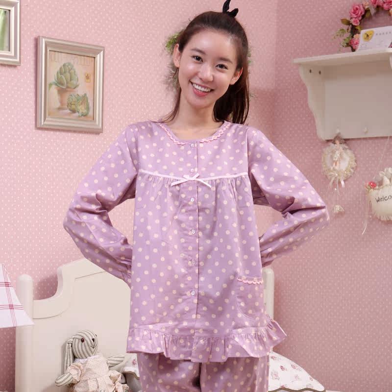 <em>Bananagirl</em> 韩国梭织全纯棉<em>情侣睡衣</em>家居服<em>春秋</em>