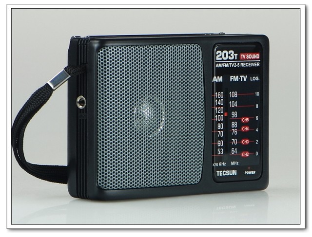TECSUN R-203T FM/MW Radio/TV Sound Radio