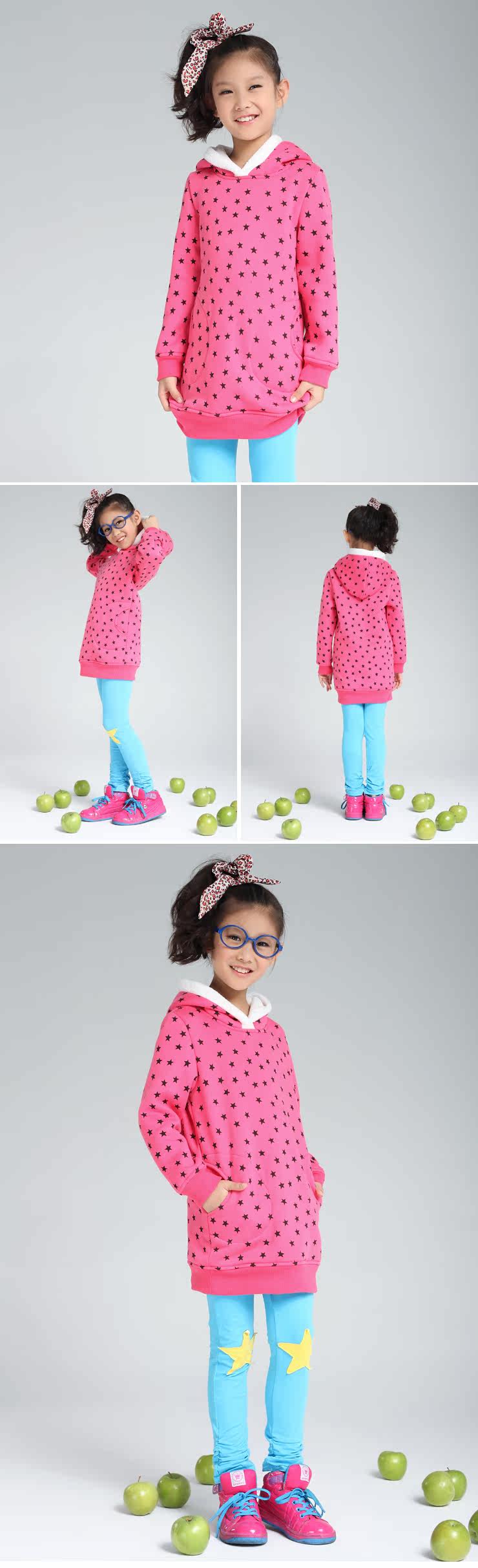 2013 spring loaded kids girls children sweater new Korean long thick pullovers David clothing