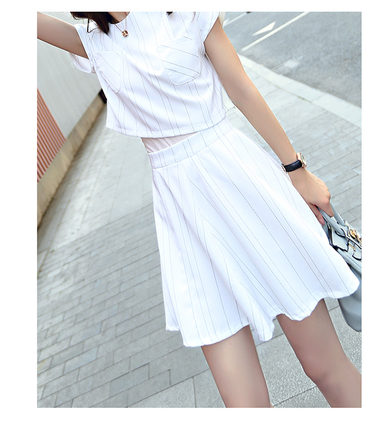 Mssefn2015夏装新款韩版女装时尚气质斜纹麻两件套套装1202