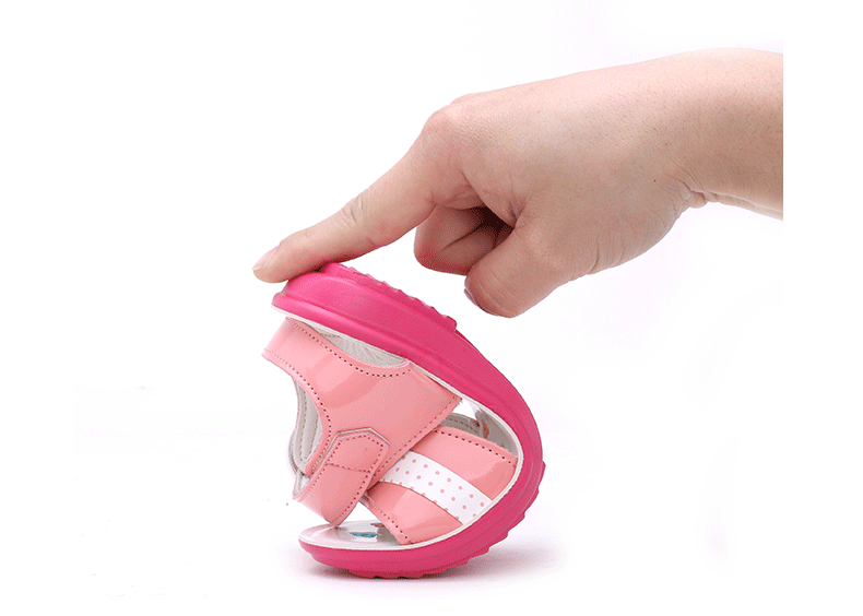 木木屋童鞋 夏季新款女童凉鞋 儿童沙滩鞋潮 大童女学生凉鞋 粉色 36