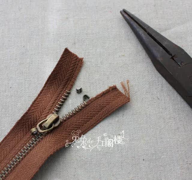 拉链的安装方法