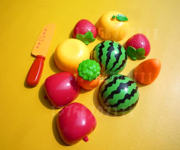 环保塑料切切乐玩具 蔬菜水果切切看 幼儿过家