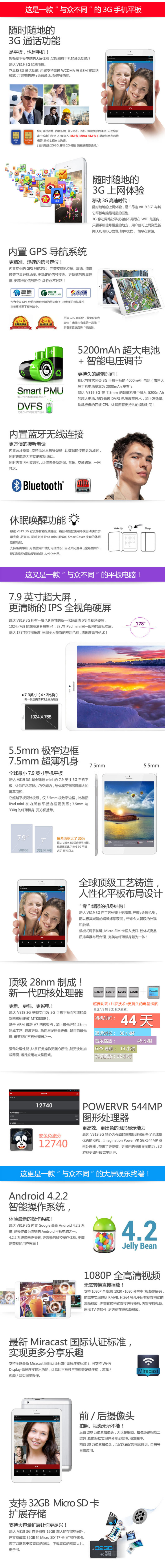 Планшет Onda V819 3G- 16GB 7.9 IPS Планшет Onda V819 3G- 16GB 7.9 IPS