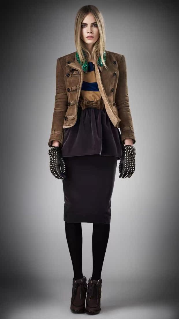 英国代购 2012 正品Burberry<em>巴布瑞</em> 走秀款 鹿皮