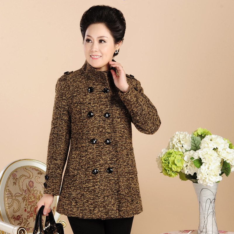 【2013新款中老年女装秋<em>冬装</em>风衣中年<em>中长款</em>