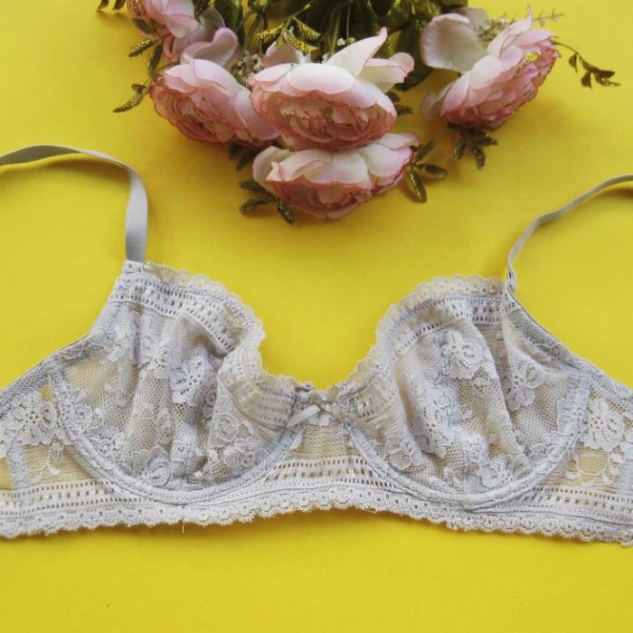 外单内衣 蕾丝杯超薄<em>文胸</em>女<em>胸罩</em> <em>75B</em> <em>80B80</em>C