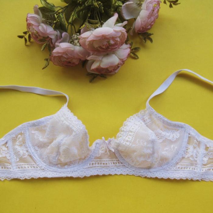 外单内衣 蕾丝杯超薄<em>文胸</em>女<em>胸罩</em> <em>75B</em> <em>80B80</em>C