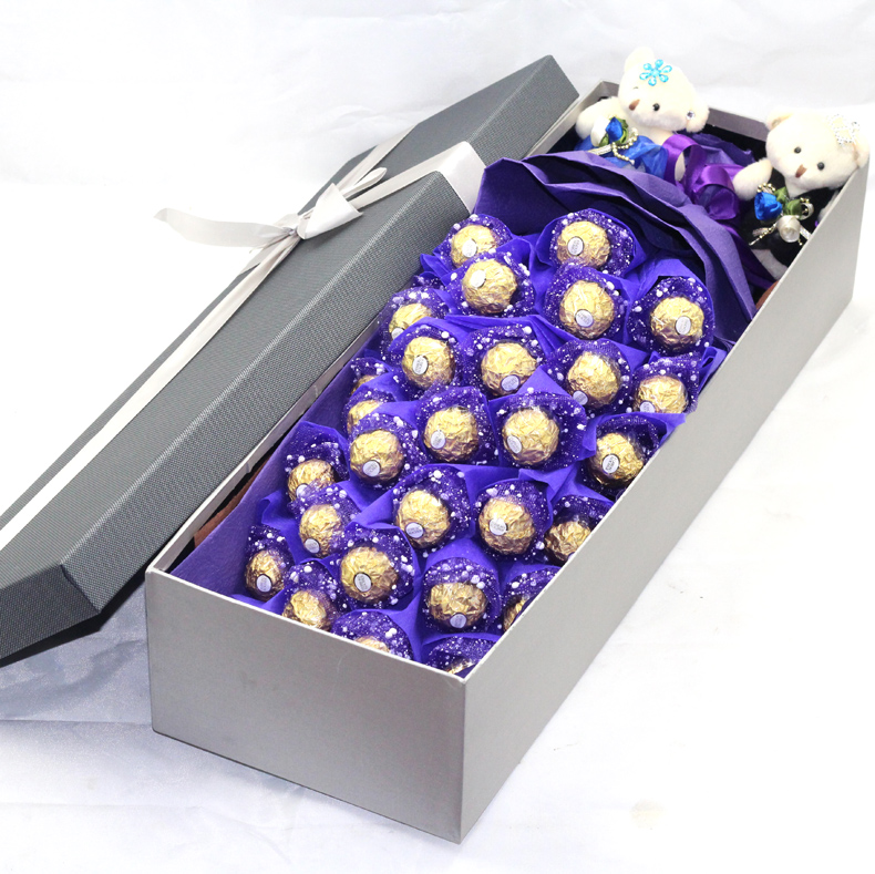 天猫正品创意礼品费列罗巧克力花束盒装高档全国限时生日礼品
