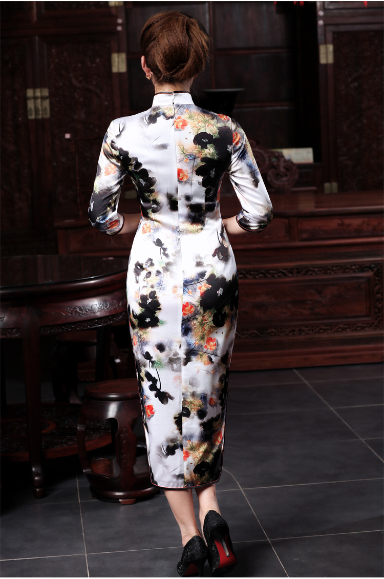 Love of birds everywhere in the world of the new spring 2015 micro, qipao dresses improved stylish seven long-sleeved retro Silk Cheongsam ink XXL picture, prices, brand platters! The elections are supplied in the national character of distribution, so action, buy now enjoy more preferential! As soon as possible.