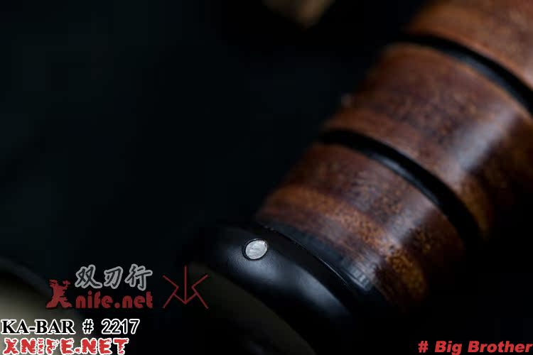 kabar 卡巴 2217 "leather handle big brother"牛皮柄"独裁者"博伊刀