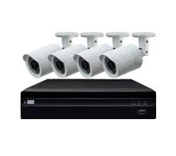 毅安威视 4路 720p NVR 套装 网络监控录像机 家用监控 网线供电