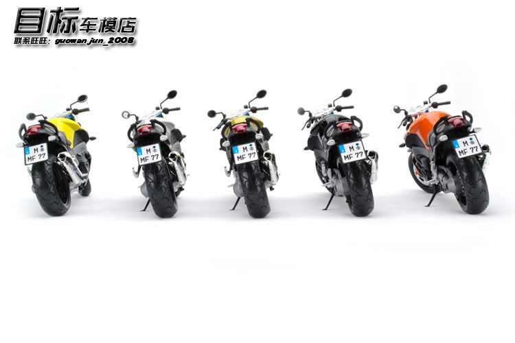 俊基1:12 合金宝马 k1300r 大黄蜂 摩托车模型 6009 收藏礼品