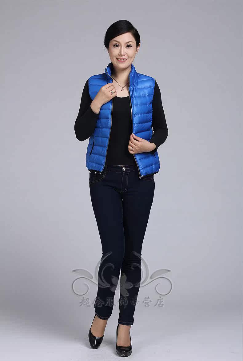 [天猫]<em>雅鹿</em>新款<em>羽绒服女士</em>短袖<em>马甲</em>气质修身白