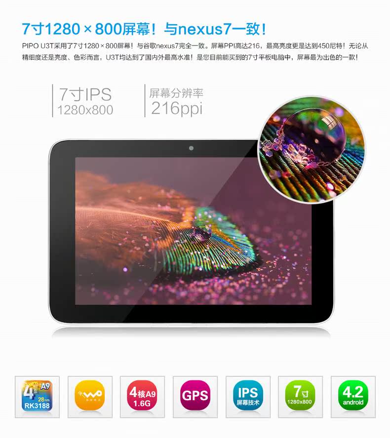 Планшет Pipo U3T -3G 16GB 1280 IPS GPS Планшет Pipo U3T -3G 16GB 1280 IPS GPS