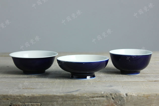 【景德镇全手工霁蓝品杯 茶盏 茗香杯 传统陶瓷