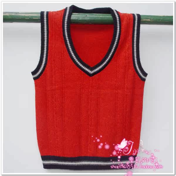 2011年新款 儿童<em>毛线</em>背心 <em>男童马甲</em> 韩版 中小
